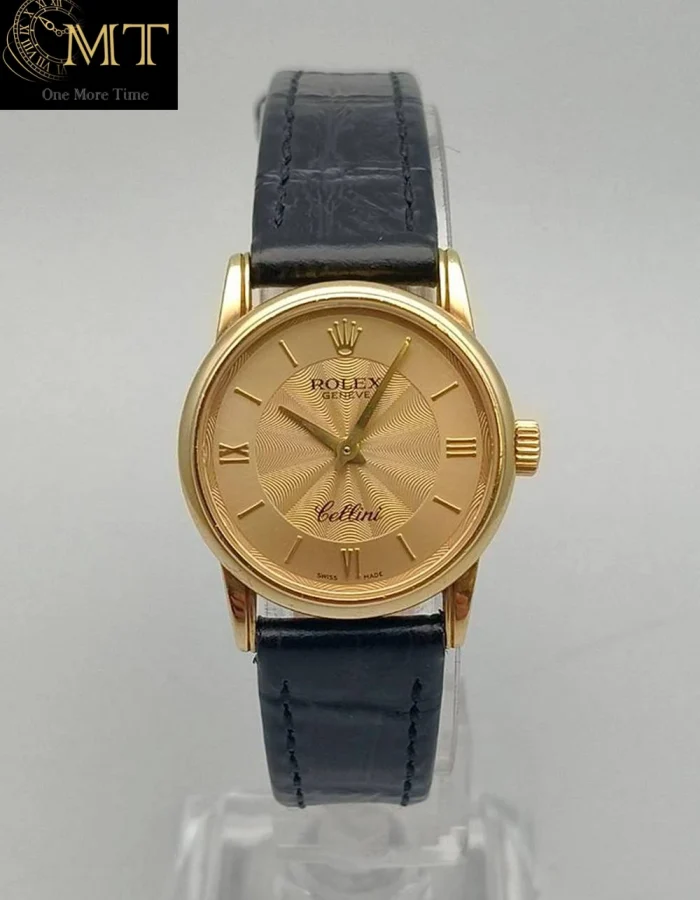 Rolex Cellini Yellow Gold 18k Champagne Guilloche Dial Ref.6110/8