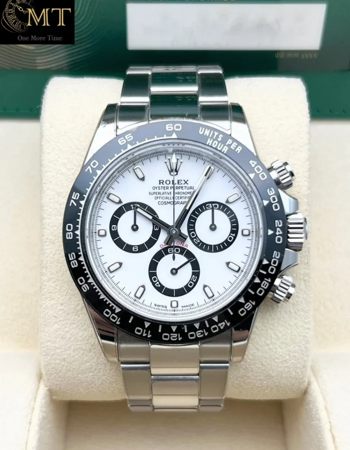 Rolex Cosmograph Daytona 40mm Steel White Panda Dial Ceramic Bezel Ref.116500LN