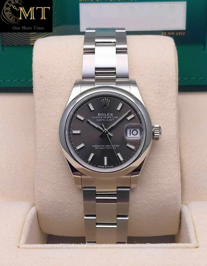 Rolex Datejust 31mm Dark Grey Index Dial Women’s Watch Ref.278240