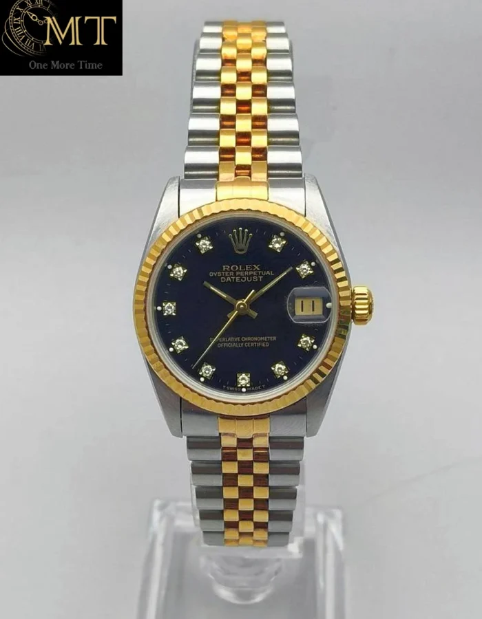 Rolex Datejust 31mm Two-Tone Black Diamond Dial Ref.68273