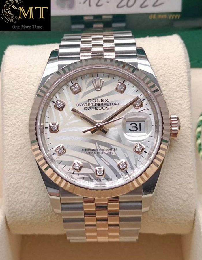 Rolex Datejust 36mm Diamonds Fluted Bezel Unisex Watch Ref.126231