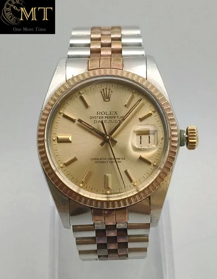 Rolex Datejust 36mm Gold & Steel Champagne Dial Ref.16013