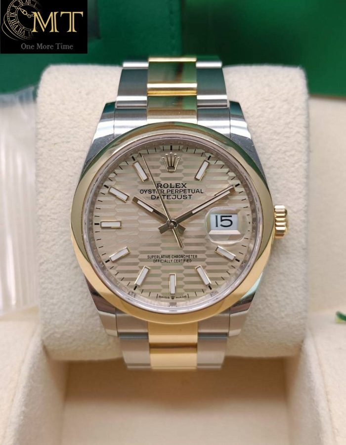 Rolex Datejust 36mm Golden Fluted Motif Dial Ref.126203