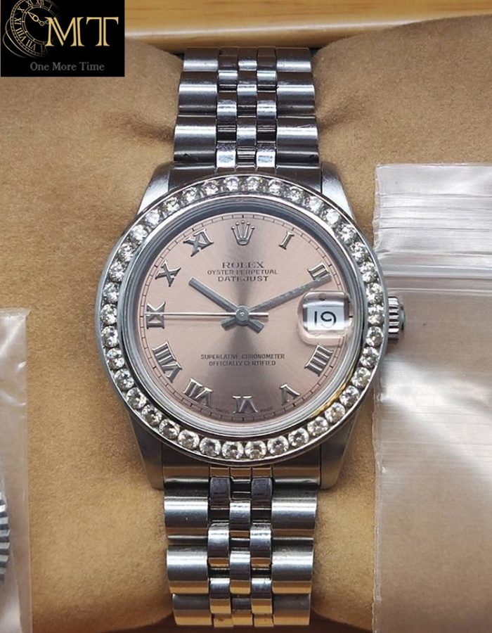 Rolex Datejust 36mm Pink Dial Roman Numers Ref.16234