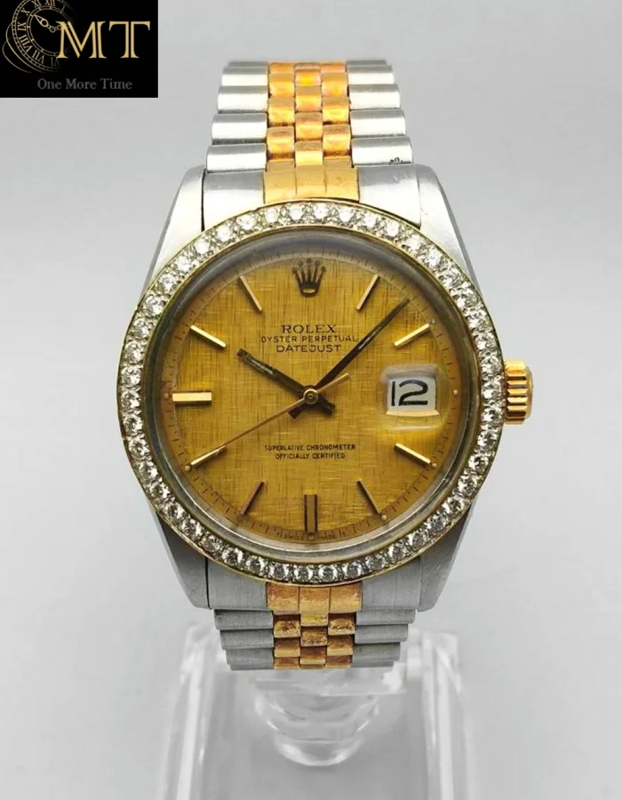 Rolex Datejust 36mm Steel & Gold Linen Dial Ref.16013