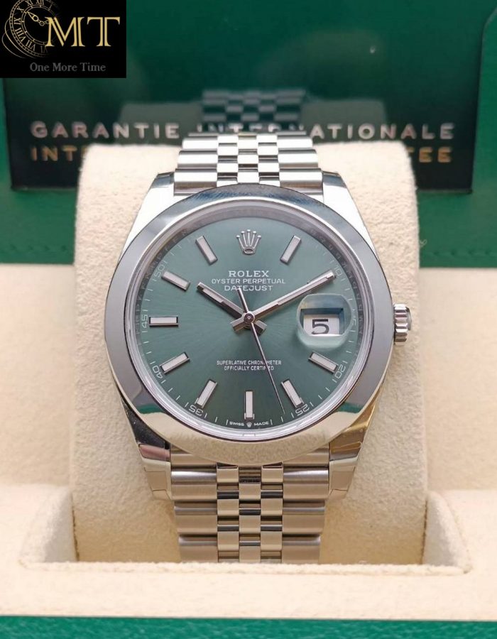 Rolex Datejust 41mm Oystersteel Jubilee Bracelet Dark Rhodium Grey Dial Ref.126300