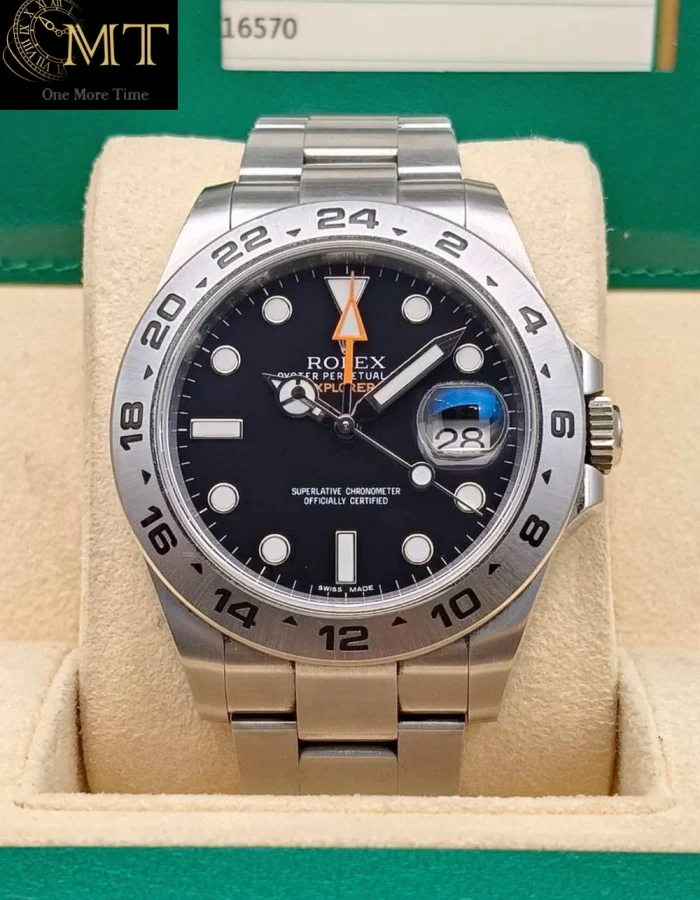 Rolex Explorer II 42mm Black Dial Oystersteel Men’s Watch Ref.216570