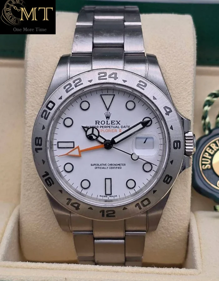 Rolex Explorer II 42mm Oystersteel White Dial Ref.216570