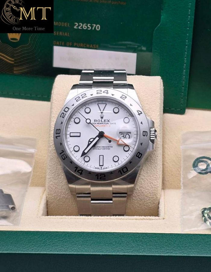 Rolex Explorer II White Dial Oystersteel Oyster Bracelet Men’s Watch Ref.M226570