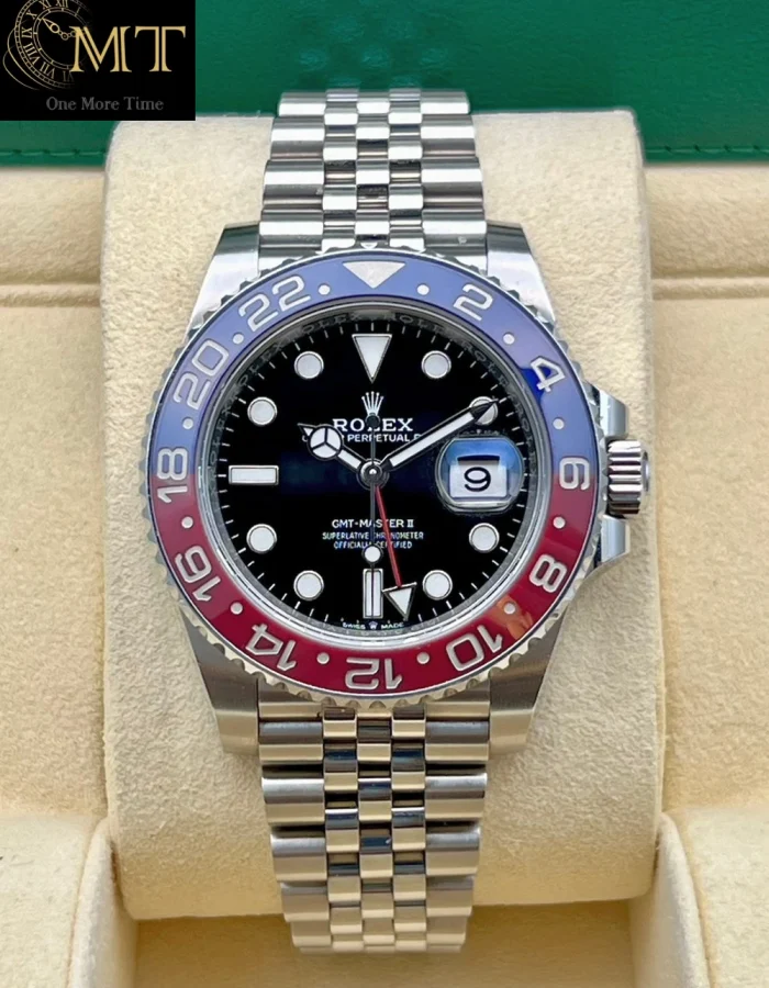 Rolex GMT-Master II 40mm Jubilee Steel Black Pepsi Dial Ref.126710BLRO