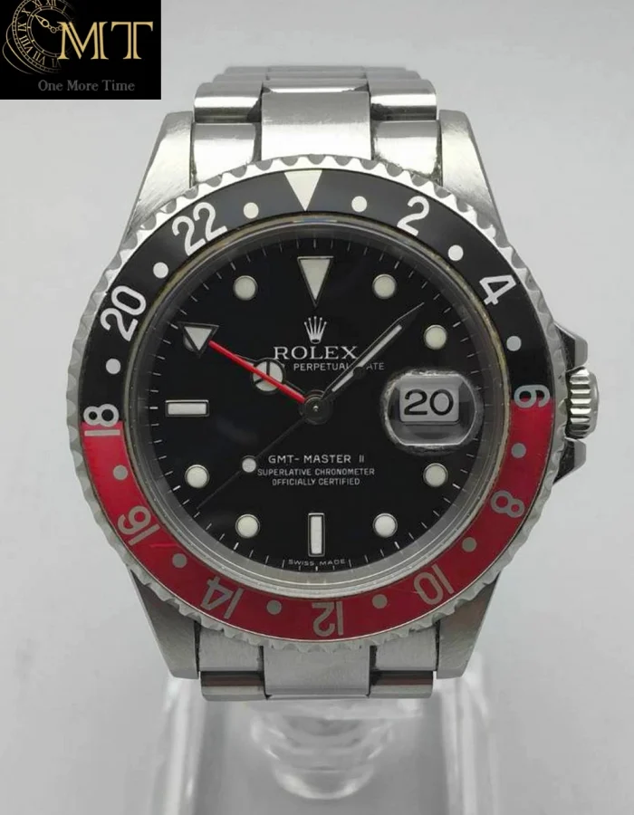 Rolex GMT-Master II Coke 40mm Steel Black-Red Bezel Ref.16710
