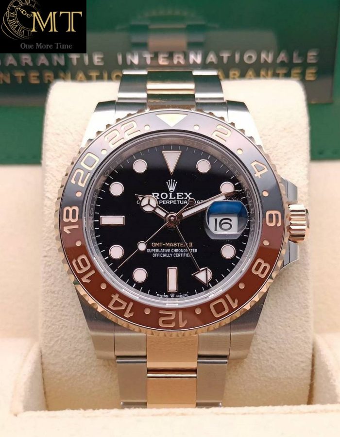 Rolex GMT-Master II Root Beer Rose Gold & Steel Men’s Watch Ref.126711CHNR
