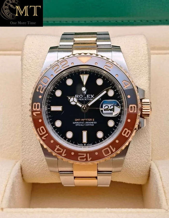 Rolex GMT-Master II Root Beer Rose Gold & Steel Men’s Watch Ref.126711CHNR
