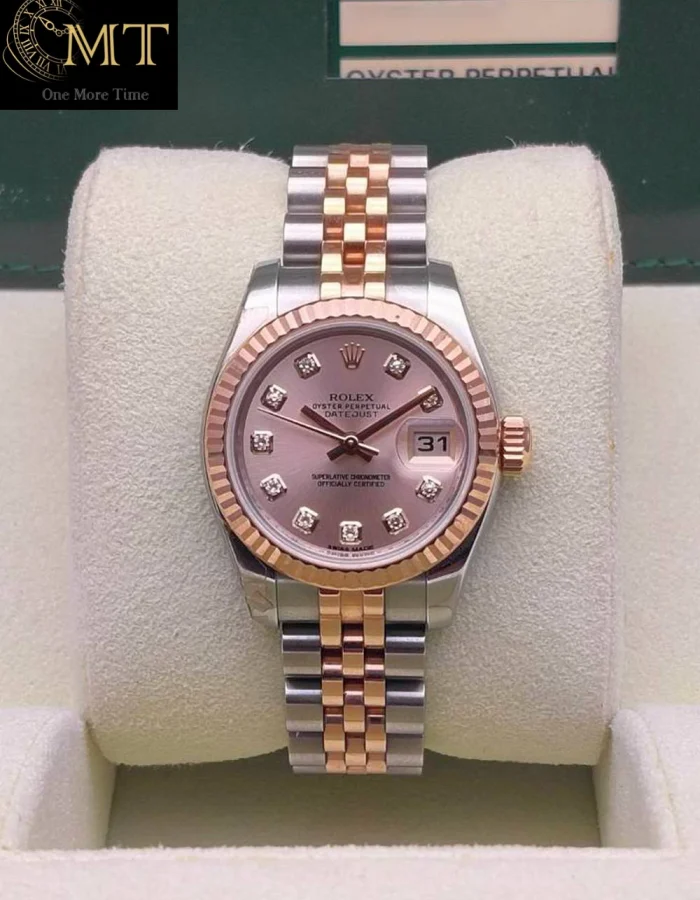Rolex Lady-Datejust 26mm Jubilee Two-Tone Pink Diamond Ref.179171
