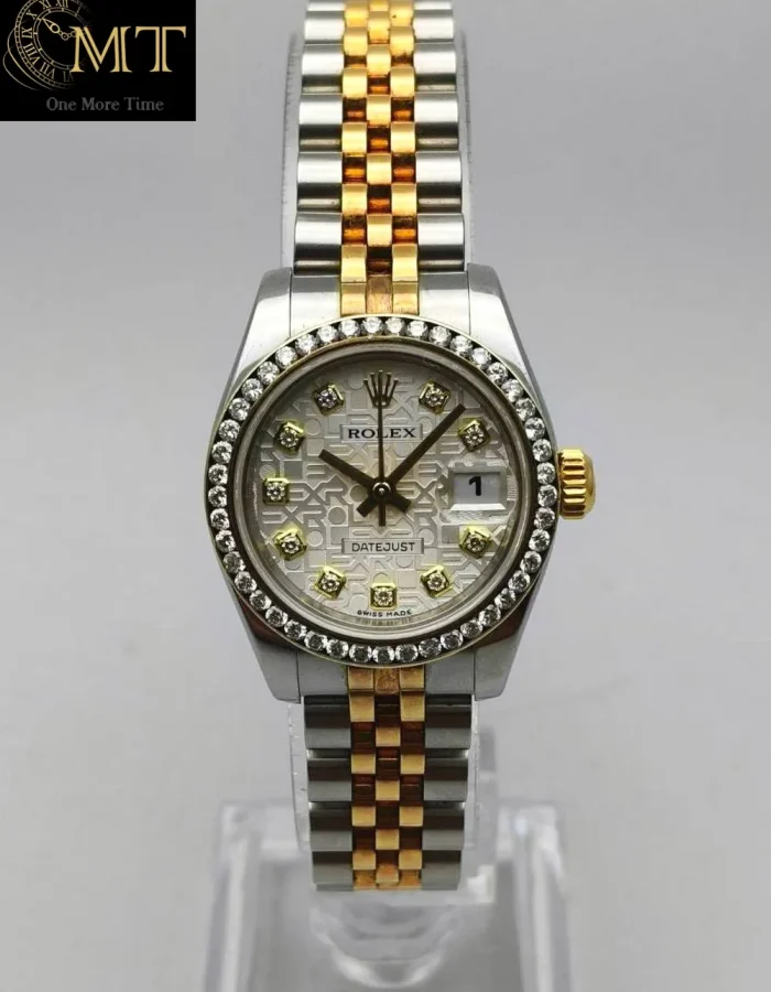 Rolex Lady-Datejust 26mm Yellow Gold & Steel Computer Diamond Dial Ref.179173