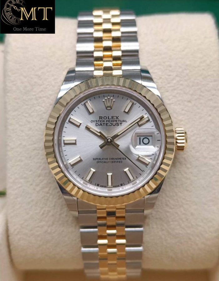 Rolex Lady-Datejust 28mm Silver Dial Gold & Steel Ref.279173