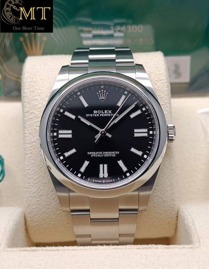 Rolex Oyster Perpetual 41mm Oystersteel Black Dial Ref.124300