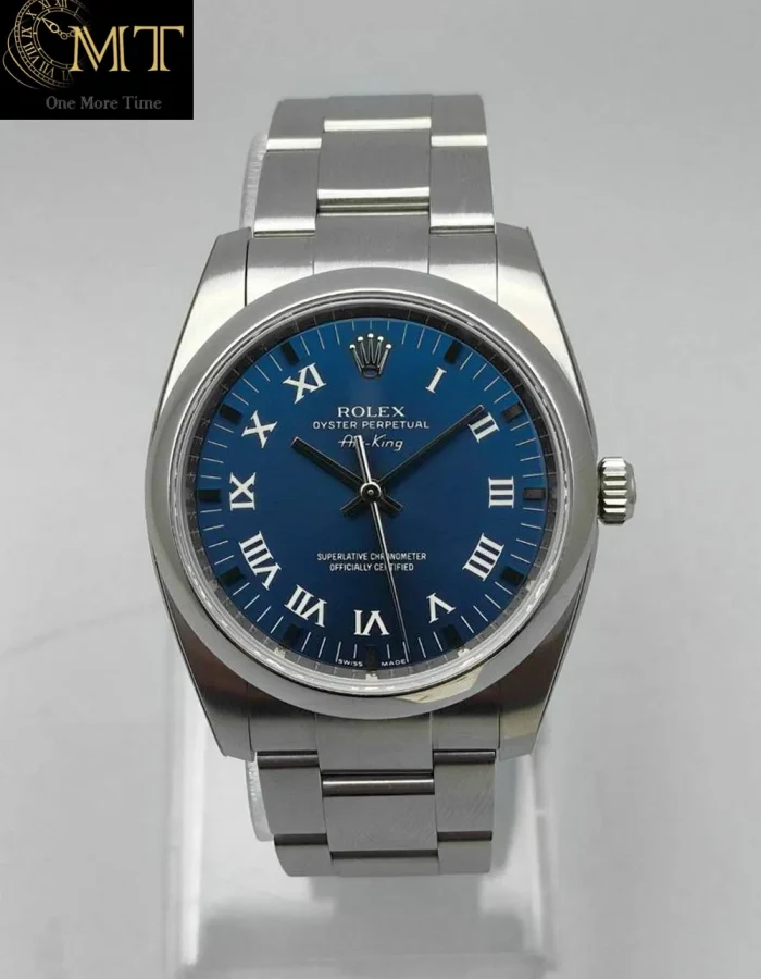 Rolex Oyster Perpetual Air-King 34mm Blue Dial Watch Ref.114200