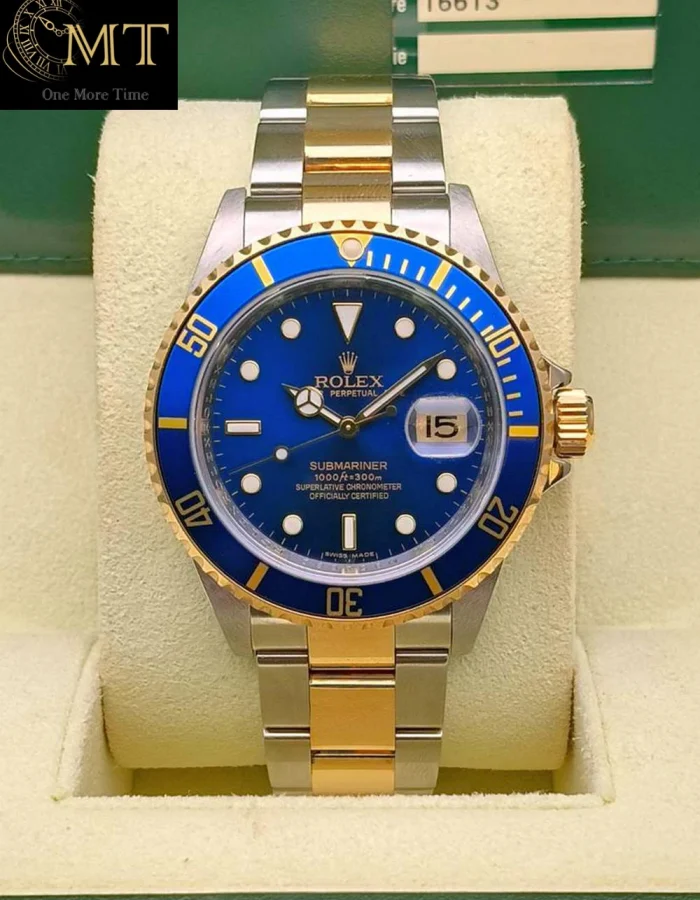 Rolex Submariner Date 40mm Oyster Two-Tone Blue Dial Ref.16613