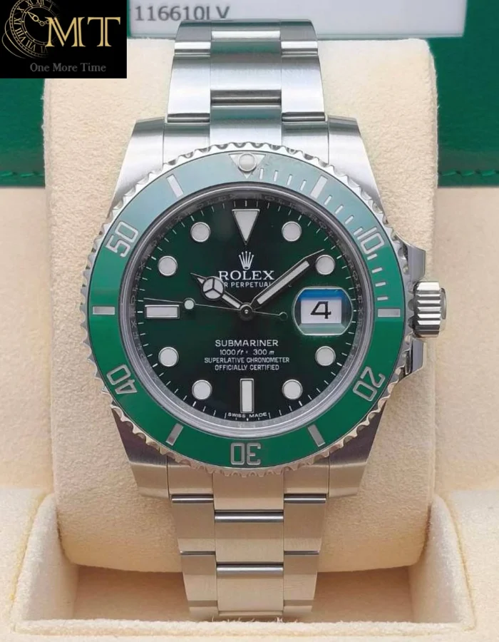 Rolex Submariner Date 40mm Steel Green Dial Green Bezel Ref.116610LV