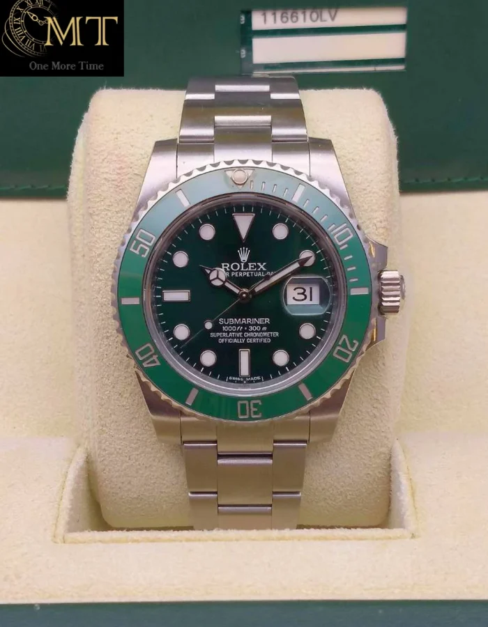 Rolex Submariner Date Hulk Oystersteel Green Dial Green Bezel Ref.116610LV