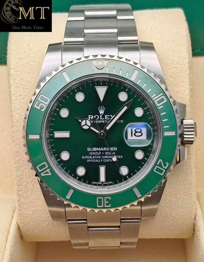 Rolex Submariner Date Hulk Oystersteel Green Dial Men’s Watch Ref.116610LV