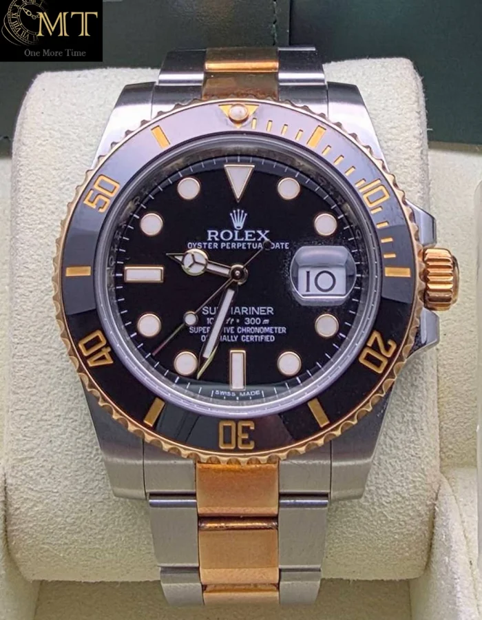 Rolex GMT-Master II Yellow Gold 18k & Oystersteel Black Dial Ref.116613LN