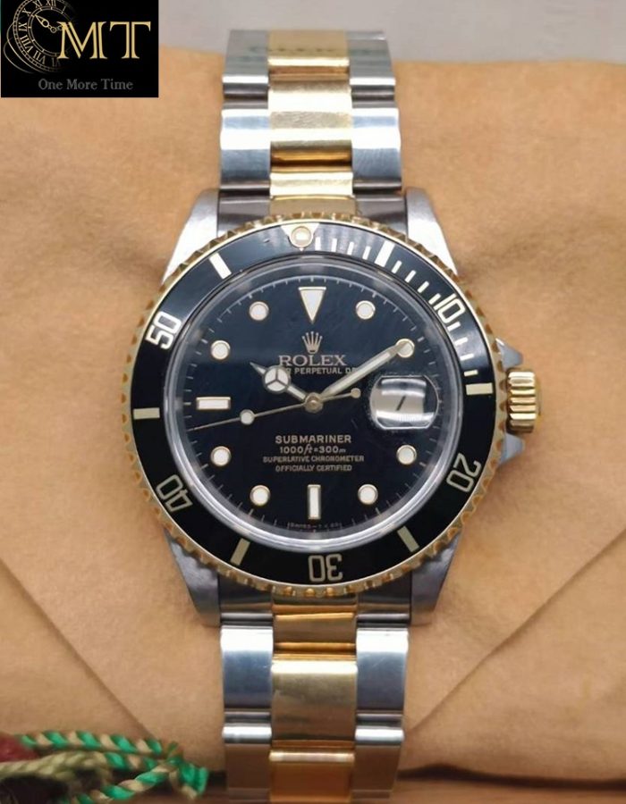 Rolex Submariner Date Yellow Gold 18k & Oystersteel Black Dial Ref.16613