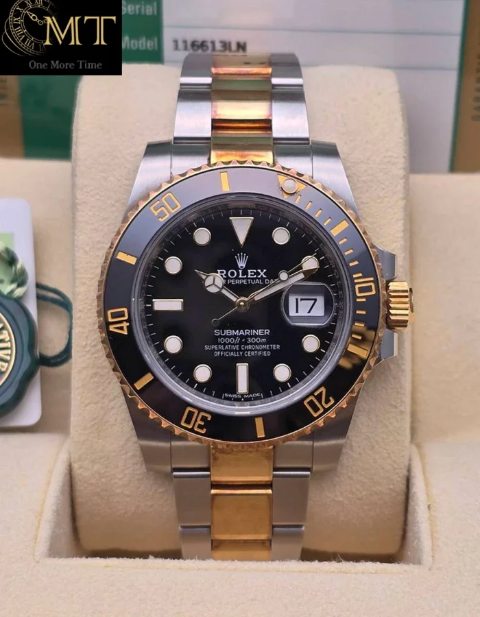 Rolex Submariner Date Yellow Gold 18k & Steel Black Dial Ref.116613LN
