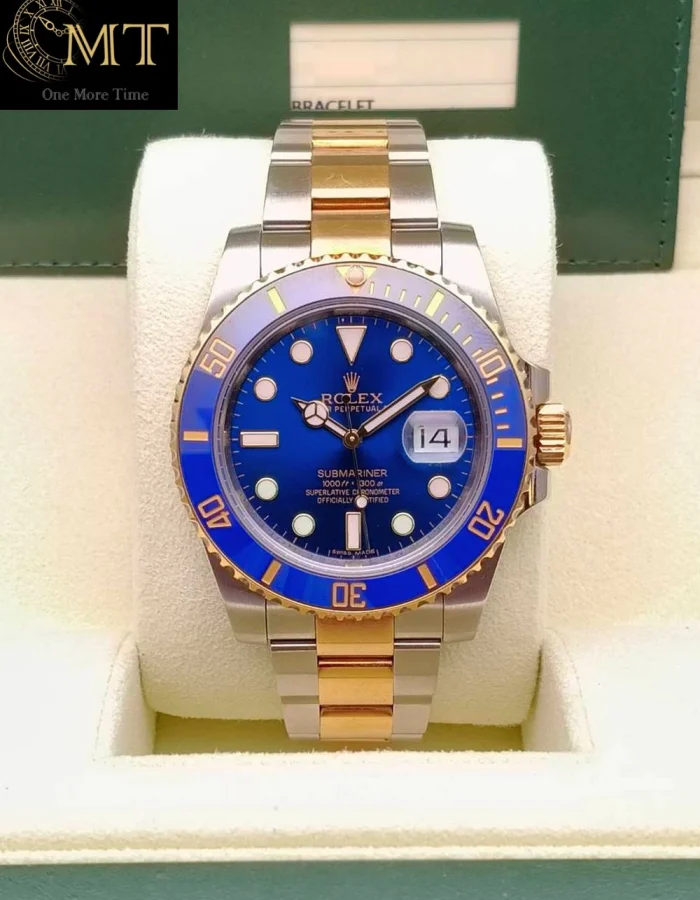 Rolex Submariner Date Yellow Gold & Steel Blue Dial Ref.116613LB