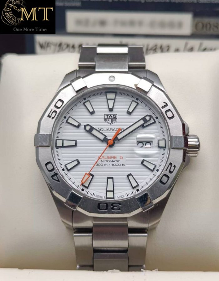 TAG Heuer Aquaracer Calibre 5 White Dial Ref.WAY2013.BA0927