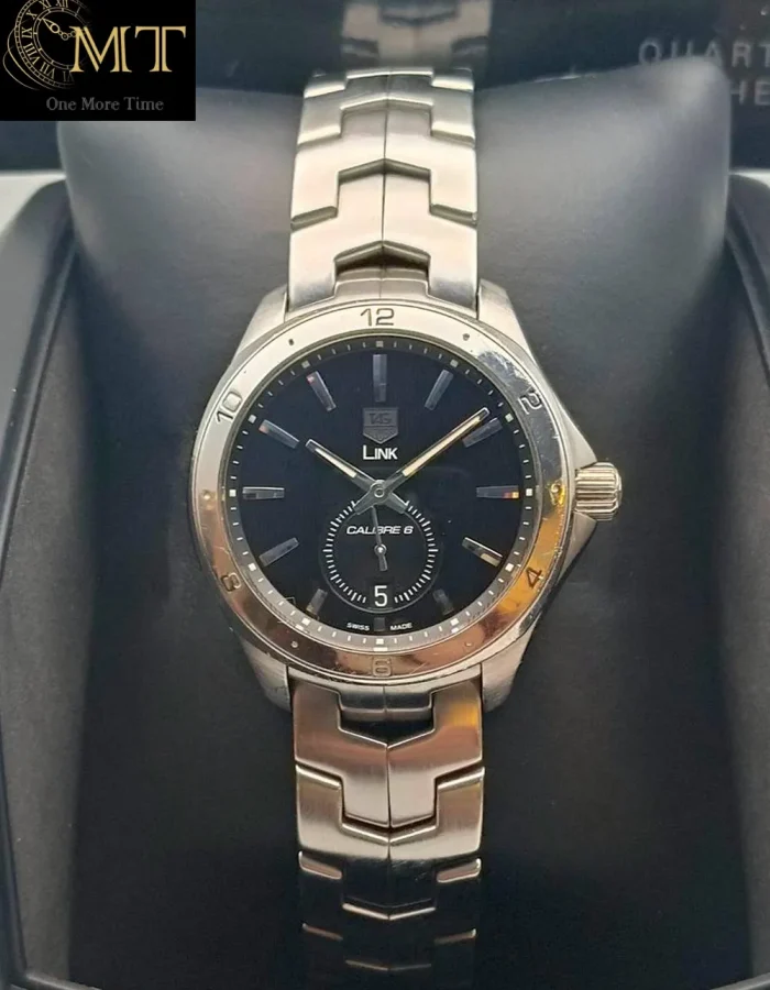 Tag Heuer Link Calibre 6 Automatic 40mm Black Dial Ref.WAT2110.BA0950